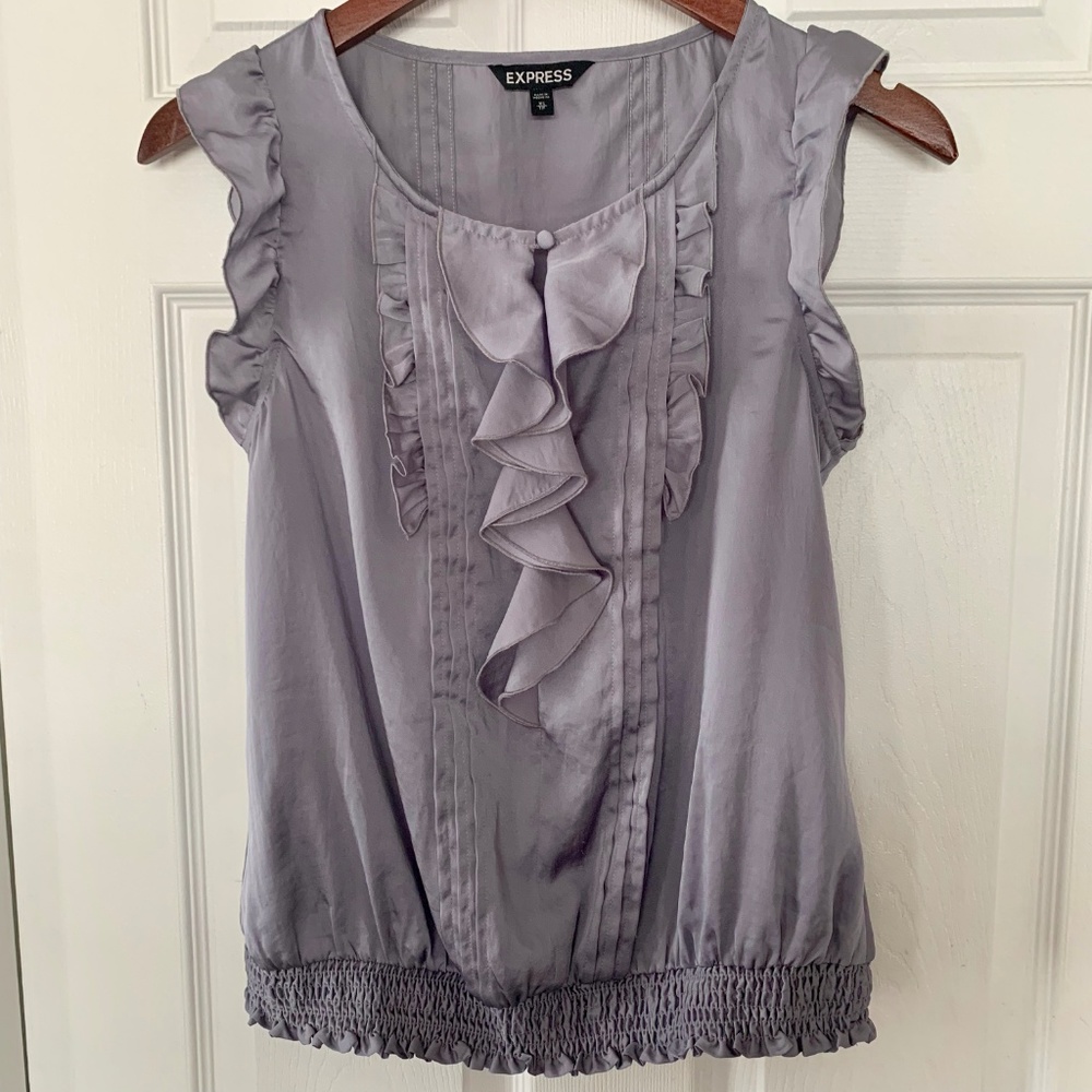 Express Ruffle Top with Banded Bottom